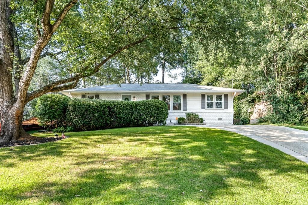 3 bedroom, 2 bathroom single family residence sold at 1558 Grant Drive, Brookhaven, GA 30319
