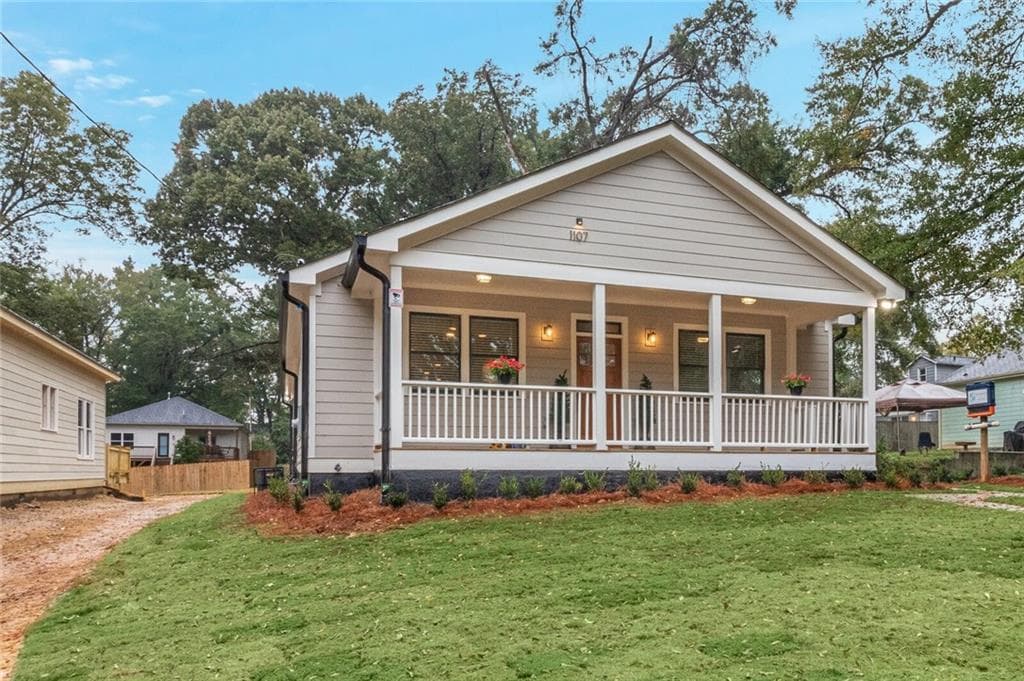 4 bedroom, 3 bathroom, 2,038 sq ft single family residence sold at 1107 Montreat Avenue, Atlanta, GA 30310