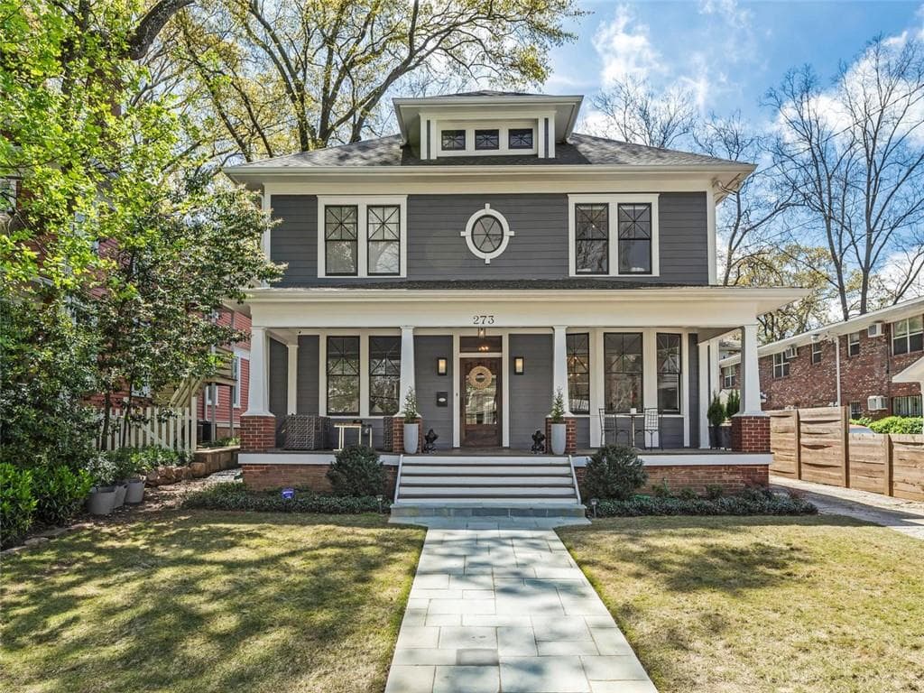 4 bedroom, 3 bathroom, 2,788 sq ft single family residence sold at 273 9th Street, Atlanta, GA 30309