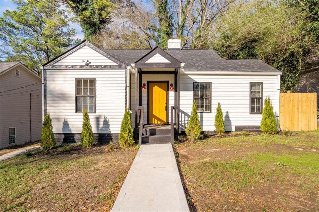 3 bedroom, 1 bathroom, 1,025 sq ft single family residence sold at 2039 Baker Road, Atlanta, GA 30318