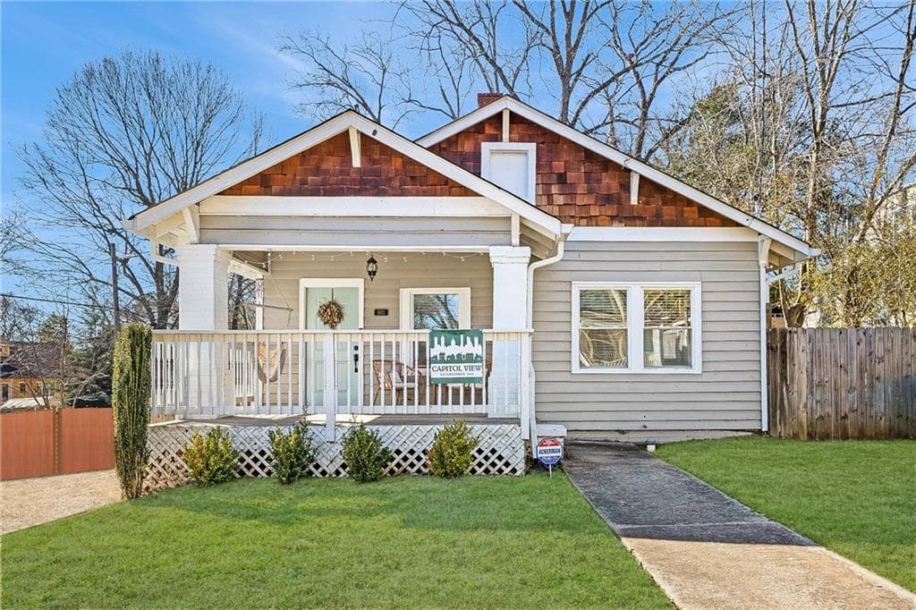 3 bedroom, 2 bathroom single family residence sold at 1411 Desoto Avenue, Atlanta, GA 30310