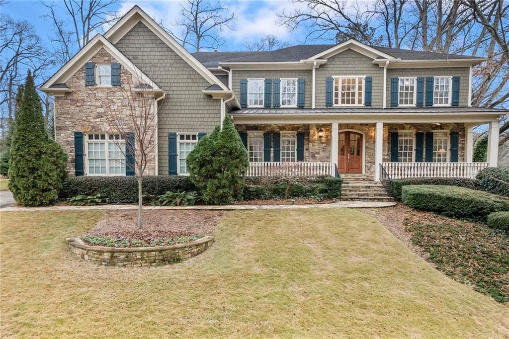 6 bedroom, 7 bathroom, 7,190 sq ft single family residence sold at 4197 N Stratford Road, Atlanta, GA 30342