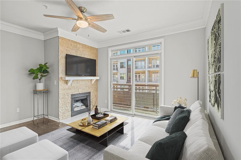 3 bedroom, 3 bathroom, 1,500 sq ft condominium sold at 401 16th Street 1373, Atlanta, GA 30363