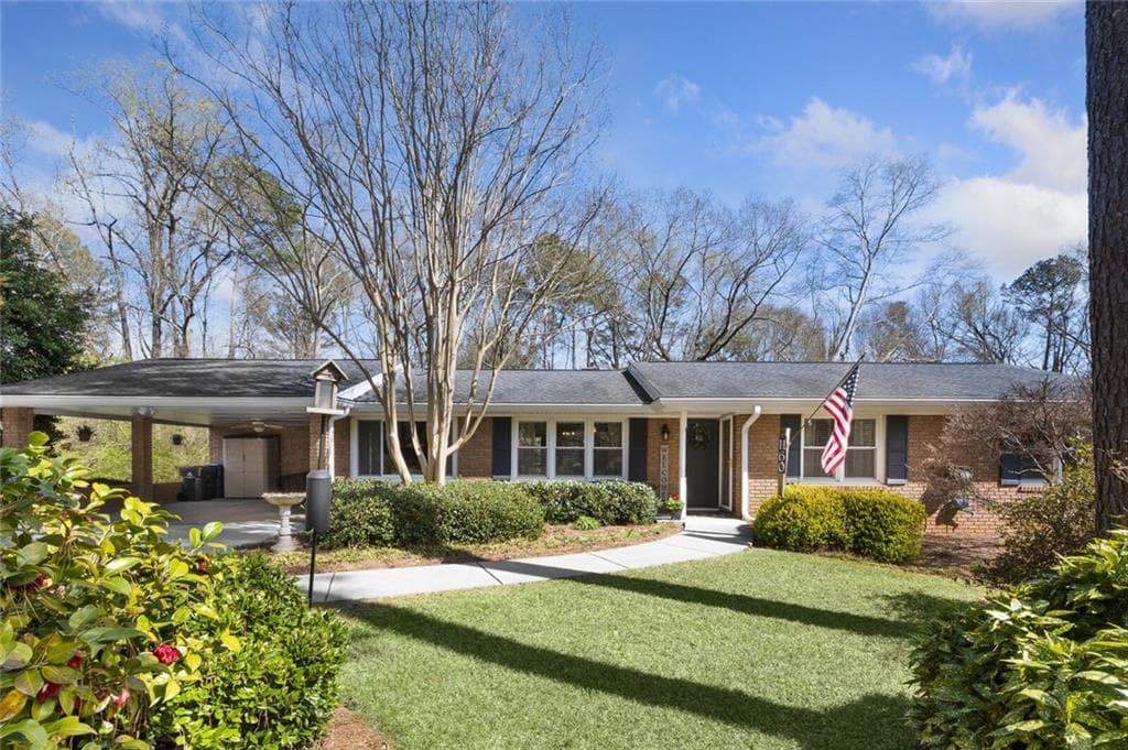 3 bedroom, 3 bathroom, 2,786 sq ft single family residence sold at 1160 Old Forge Drive, Roswell, GA 30076