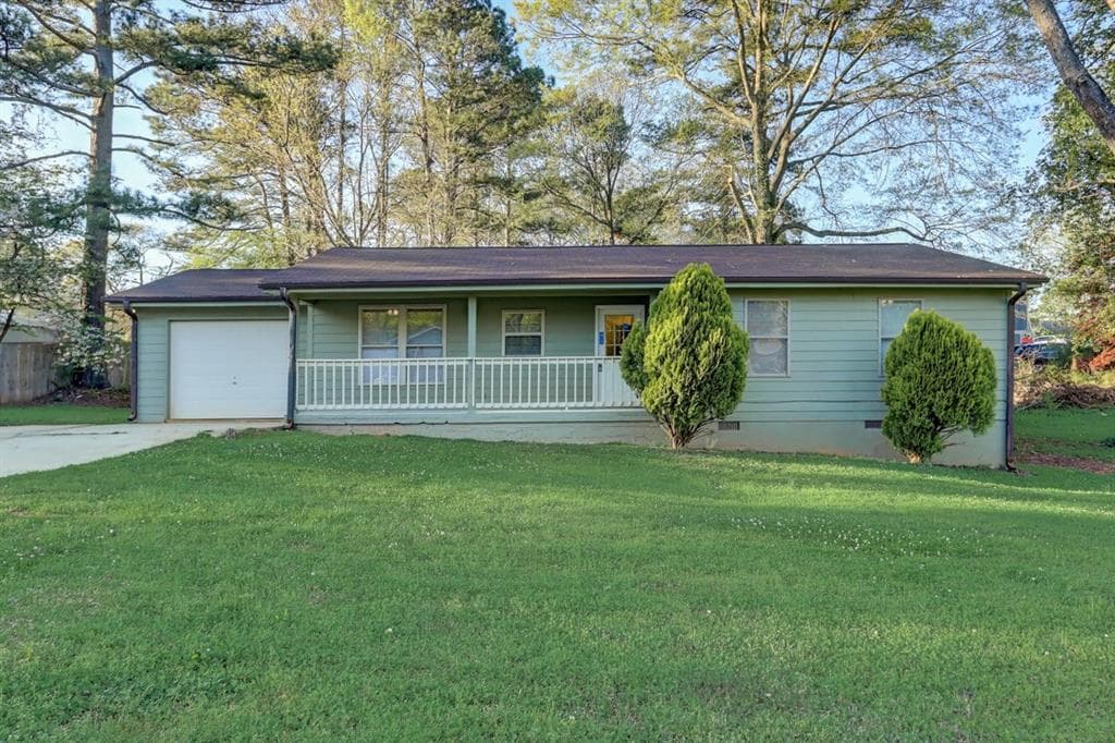 3 bedroom, 1 bathroom, 1,242 sq ft single family residence sold at 950 Doeskin Drive, Conyers, GA 30012
