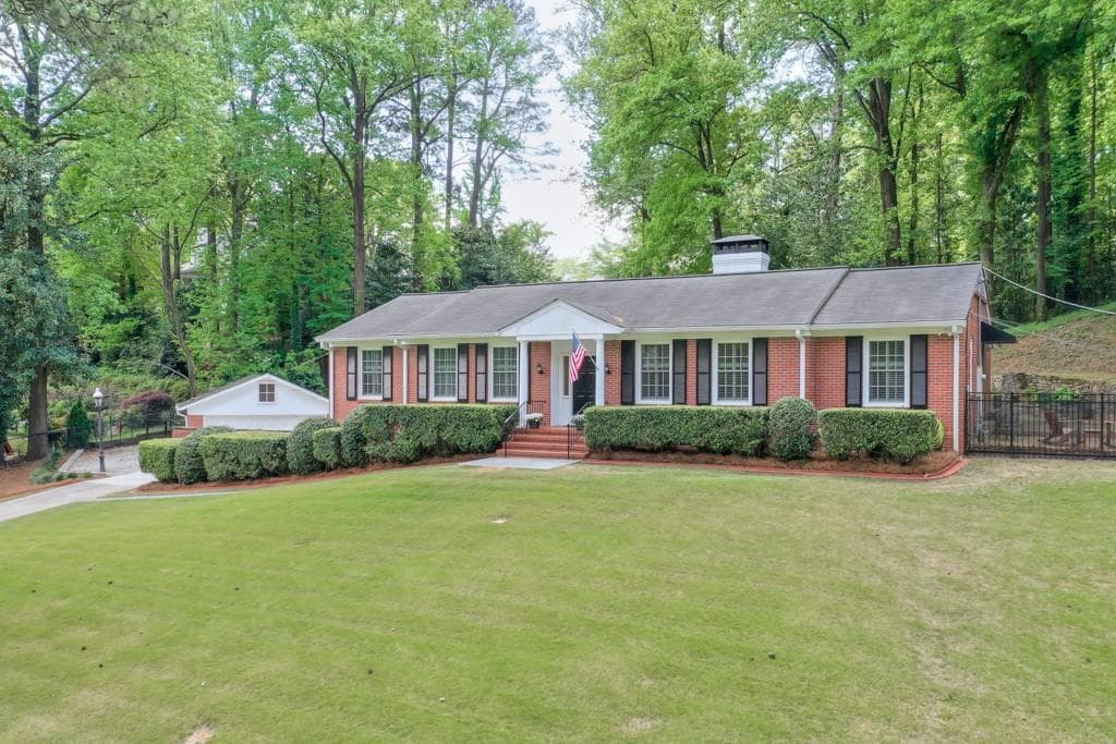 4 bedroom, 3 bathroom, 2,261 sq ft single family residence sold at 42 Pine Lake Drive, Sandy Springs, GA 30327