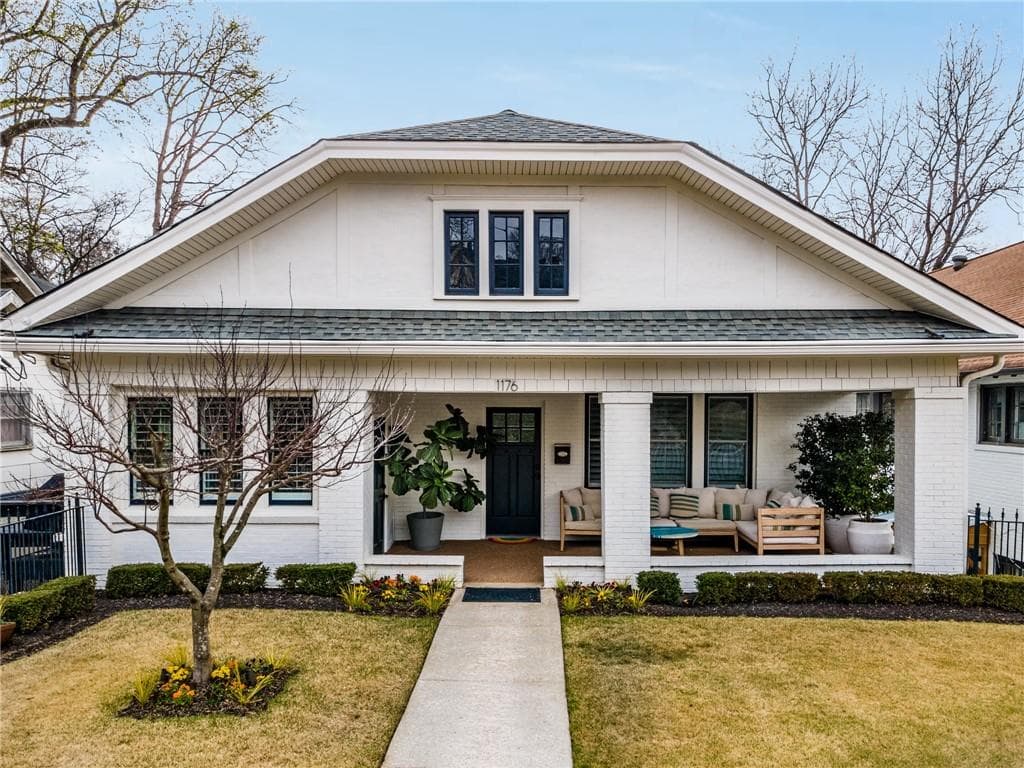 5 bedroom, 3 bathroom, 2,700 sq ft single family residence sold at 1176 Monroe Drive, Atlanta, GA 30306