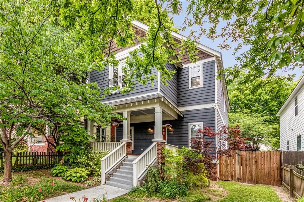 4 bedroom, 3 bathroom, 2,414 sq ft single family residence sold at 107 Howard Street, Atlanta, GA 30317