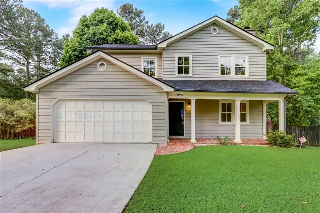 3 bedroom, 3 bathroom, 1,740 sq ft single family residence sold at 1269 Gate Post Lane, Lawrenceville, GA 30044