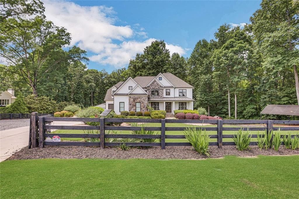7 bedroom, 5 bathroom, 5,891 sq ft single family residence sold at 100 Crowe Road, Alpharetta, GA 30004