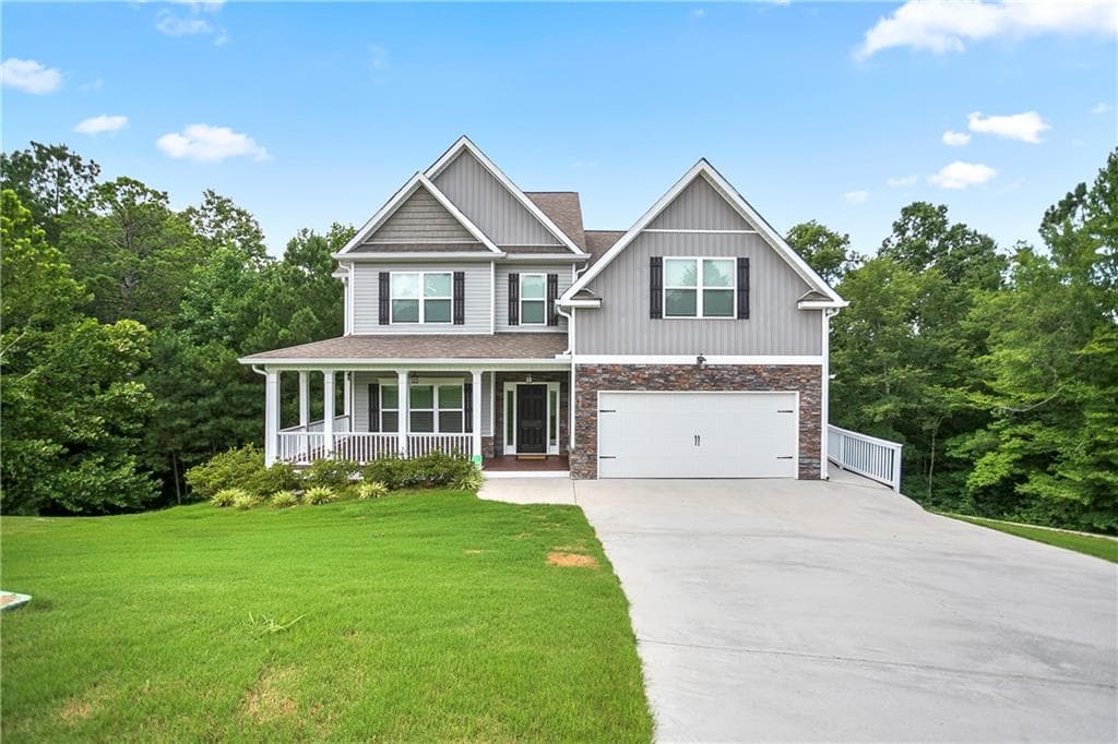 5 bedroom, 4 bathroom, 3,351 sq ft single family residence sold at 6 Creekside Bluff, Hiram, GA 30141