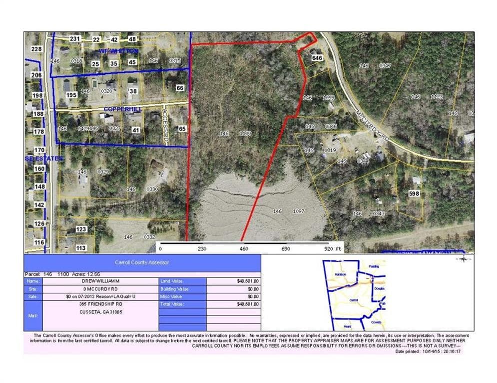 other sold at 0 MCCURDY Road, Villa Rica, GA 30180