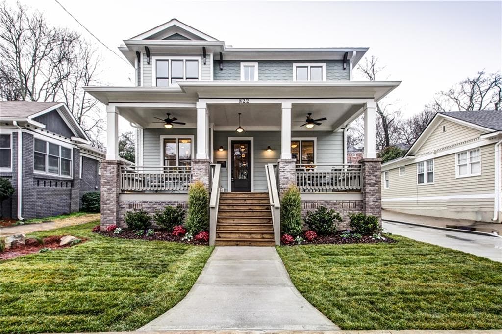 5 bedroom, 4,076 sq ft single family residence sold at 822 Glendale Terrace, Atlanta, GA 30309