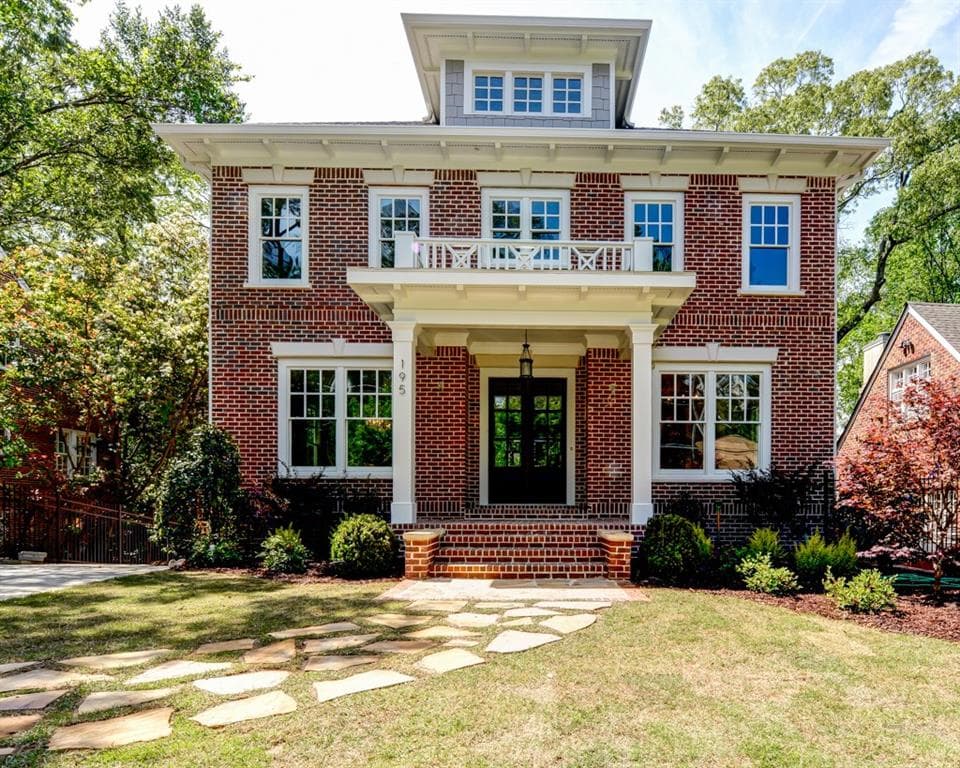 6 bedroom, 5,608 sq ft single family residence sold at 195 E Wesley Road, Atlanta, GA 30305