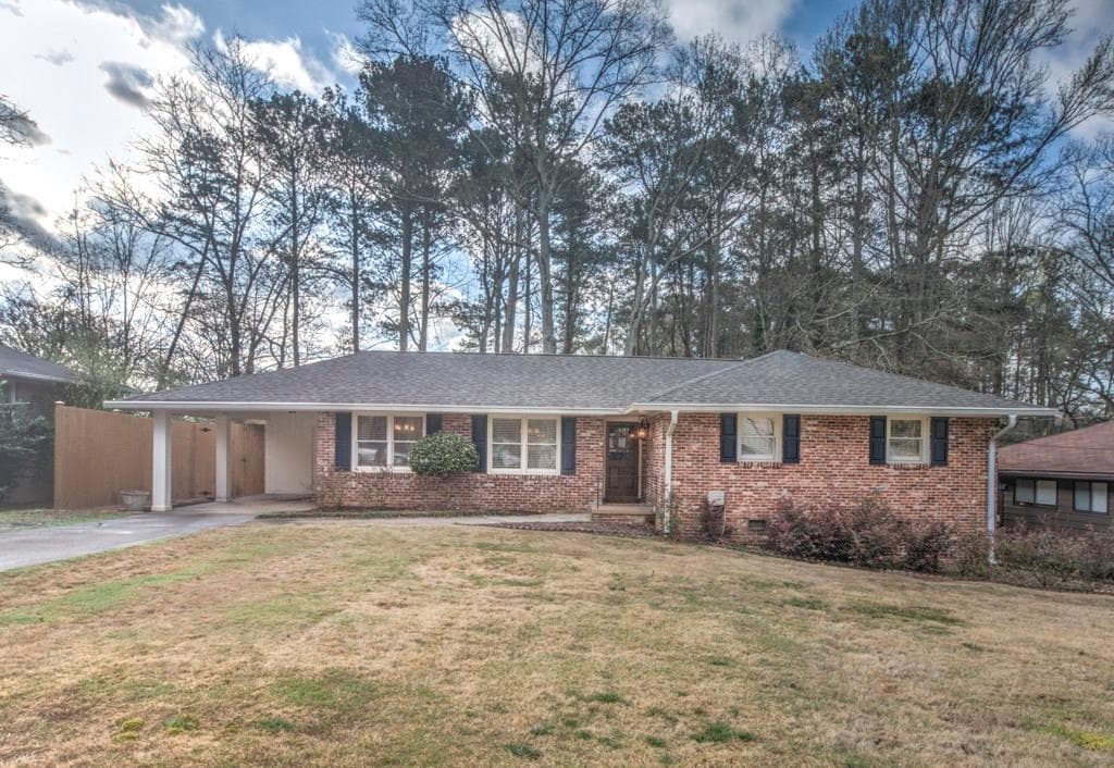 4 bedroom single family residence sold at 1649 Pamela Drive, Brookhaven, GA 30319