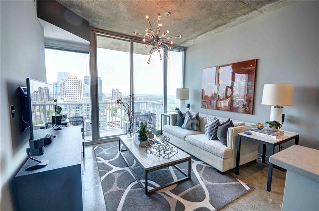 2 bedroom, 803 sq ft condominium sold at 855 Peachtree Street 2308, Atlanta, GA 30308