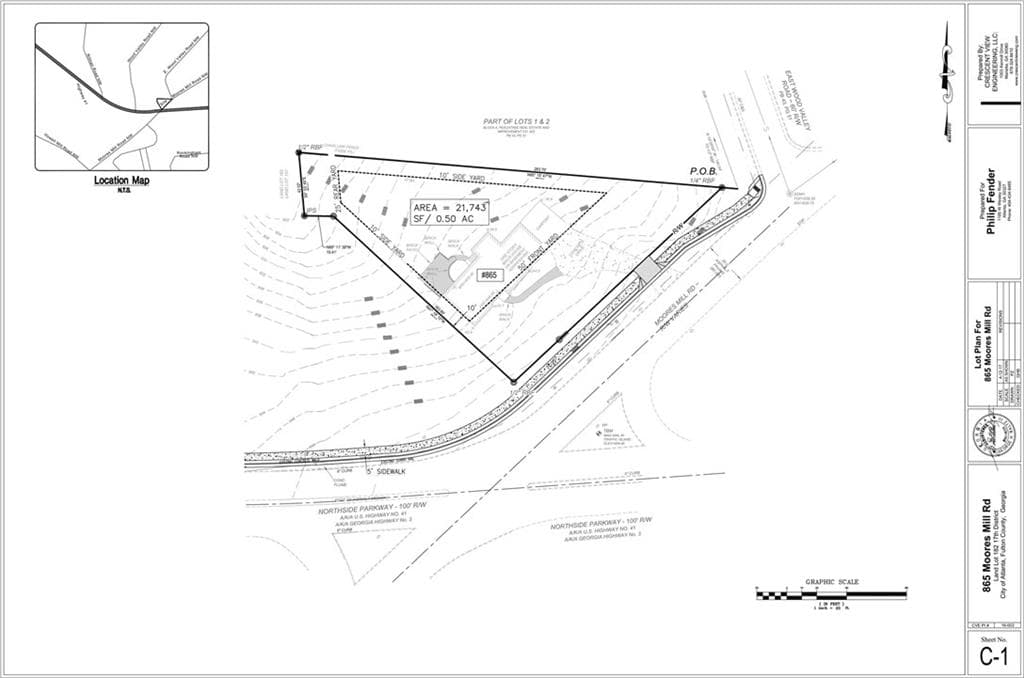 3 bedroom, 1,995 sq ft single family residence sold at 865 Moores Mill Road, Atlanta, GA 30327
