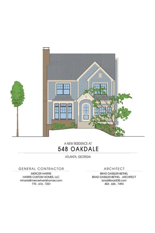 5 bedroom, 3,400 sq ft single family residence sold at 548 Oakdale Road, Atlanta, GA 30307