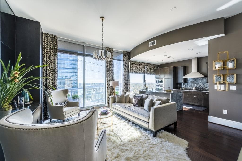 1 bedroom, 1,215 sq ft condominium sold at 1065 Peachtree Street 3601, Atlanta, GA 30309