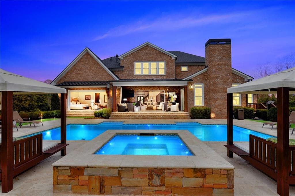 7 bedroom, 5,442 sq ft single family residence sold at 145 Newcastle Court, Roswell, GA 30076