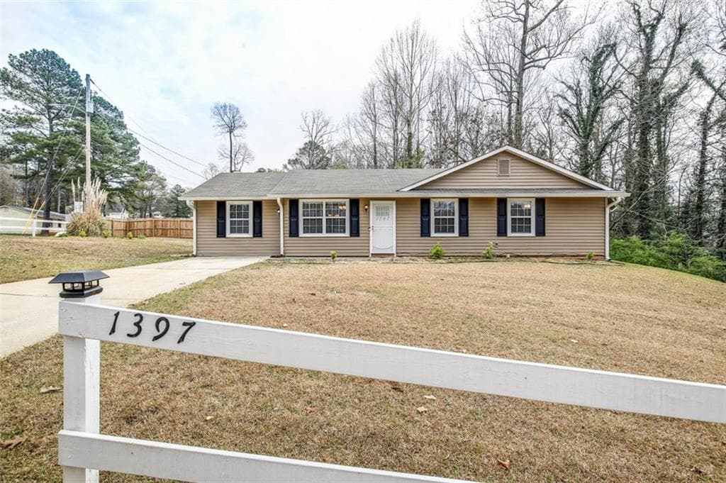 3 bedroom, 1,338 sq ft single family residence sold at 1397 Foxhall Lane, Atlanta, GA 30316
