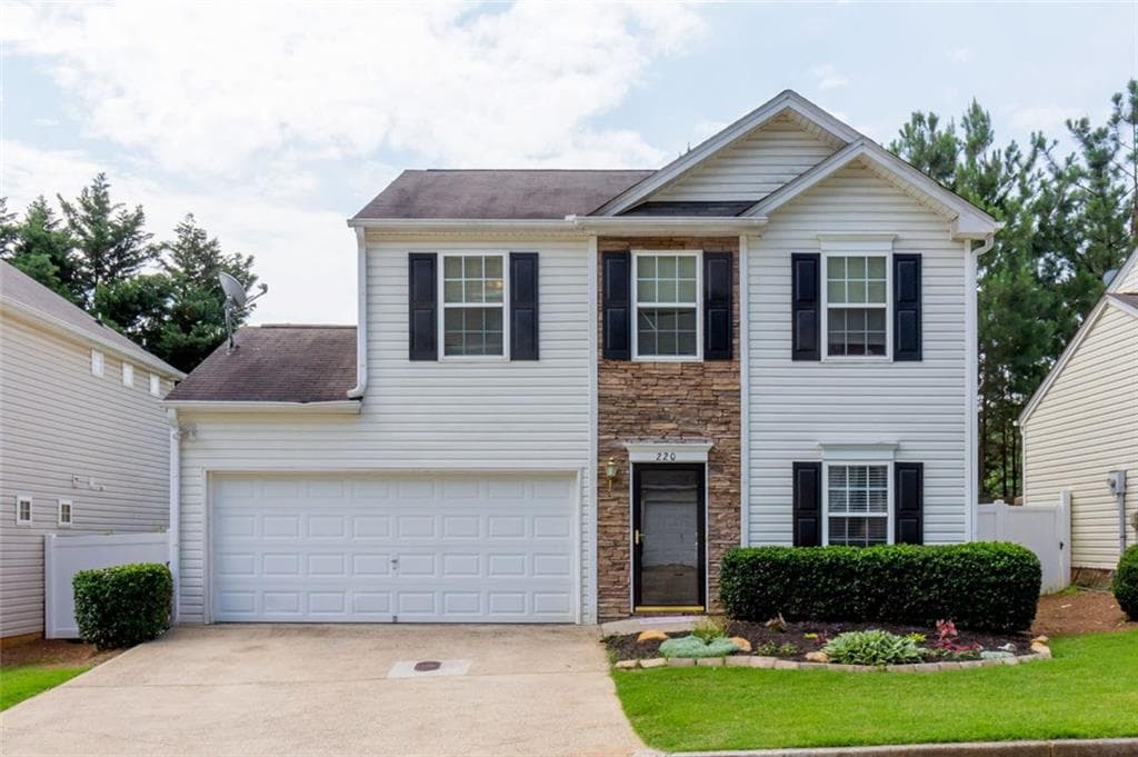 3 bedroom, 1,260 sq ft single family residence sold at 220 Oak Grove Way, Acworth, GA 30102