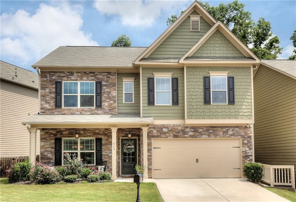 4 bedroom, 3,088 sq ft single family residence sold at 619 Georgia Way, Woodstock, GA 30188