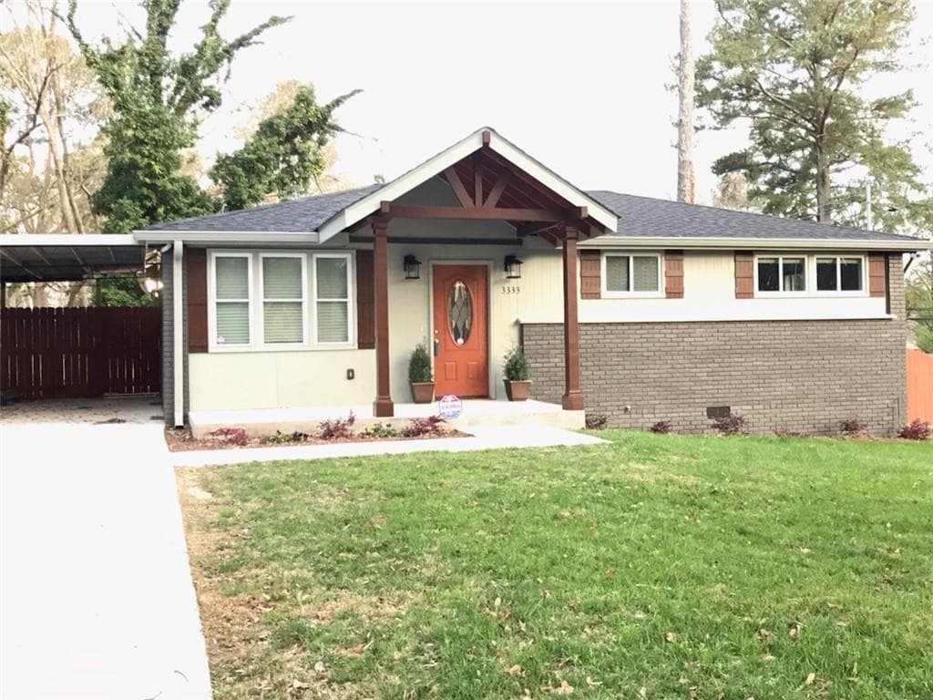 3 bedroom, 2 bathroom, 1,450 sq ft single family residence sold at 3333 Renault Road, Atlanta, GA 30354