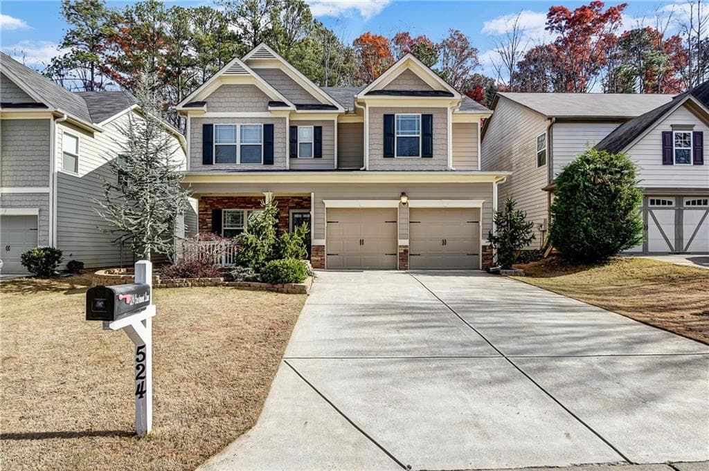 4 bedroom, 2,518 sq ft single family residence sold at 524 Crestmont Lane, Canton, GA 30114
