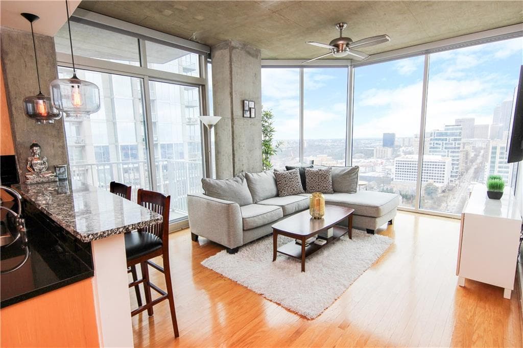 2 bedroom, 1,356 sq ft condominium sold at 860 Peachtree Street 2502, Atlanta, GA 30308