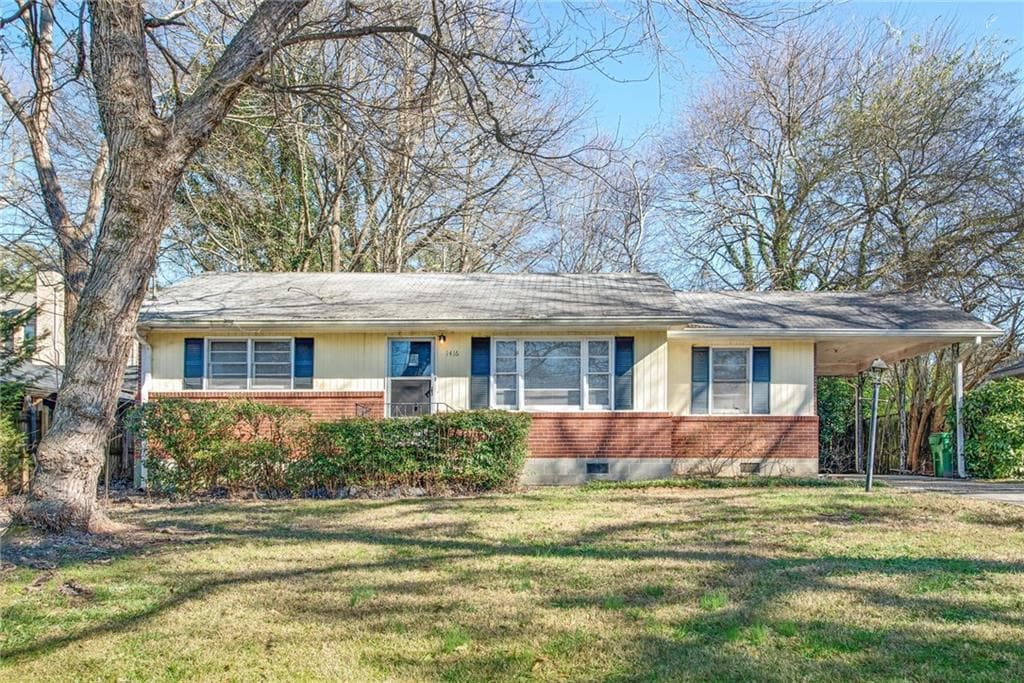 3 bedroom, 1,080 sq ft single family residence sold at 1416 N Druid Hills Road, Brookhaven, GA 30319
