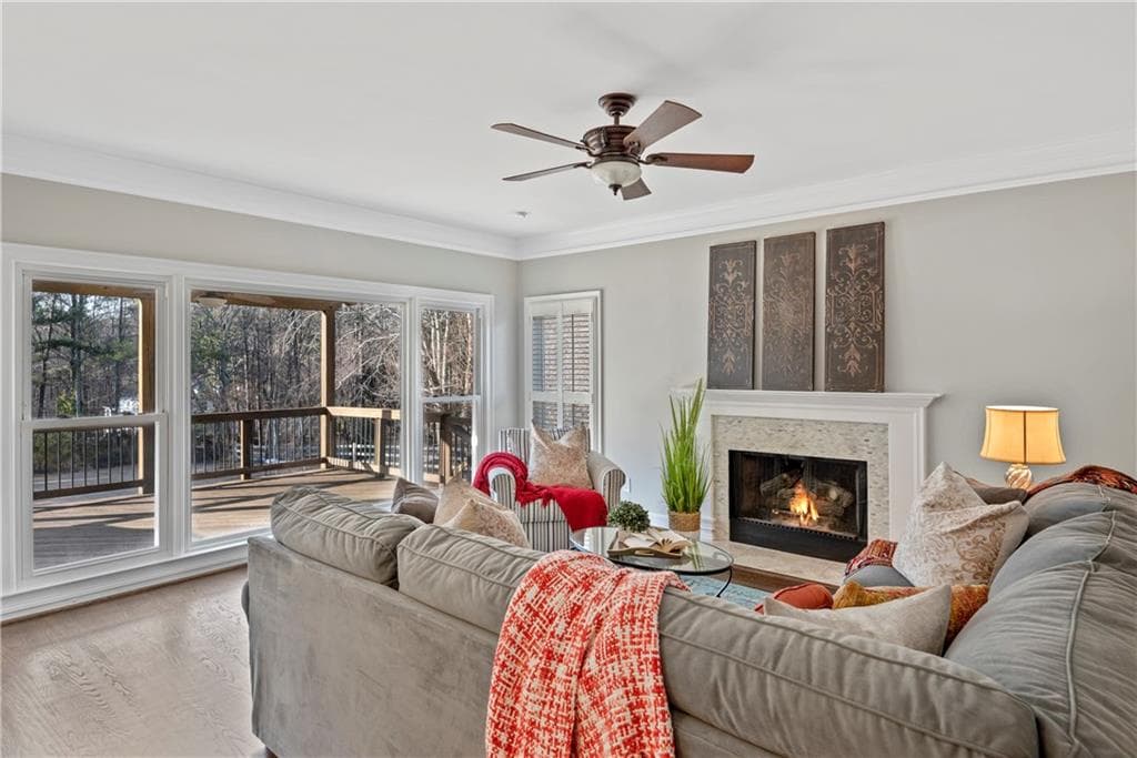 5 bedroom, 4,308 sq ft single family residence sold at 1035 Devereux Chase, Roswell, GA 30075